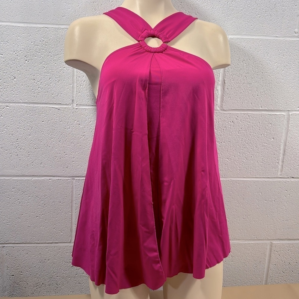 La vie en rose hot pink tankini top​​​​​​​